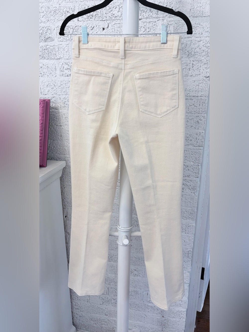L’agence Mira Cropped Cream Bootcut Jeans - Women's 25 - Picture 4 of 7